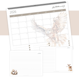 تقويم ميلادي لسنة 2026 بثيم حيوانات الغابة {17 صفحة}